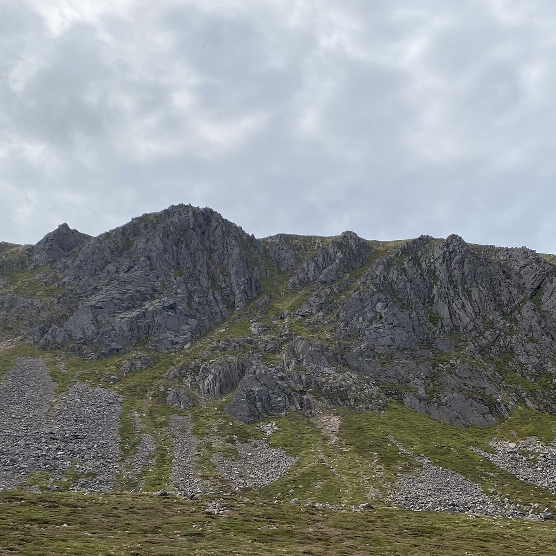 The view to the right walking through the Lairig Ghru