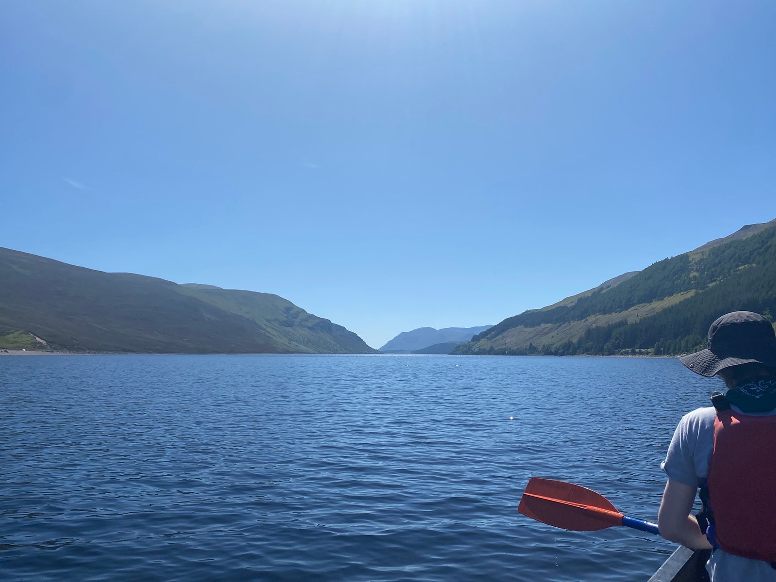 Canoeing the length of Loch Ericht